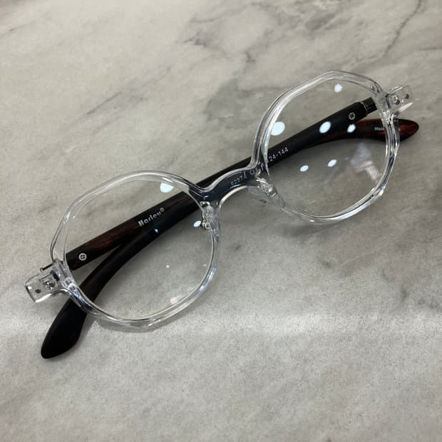 B65 HL 클리어 우드렉 다각 라운드 안경62274