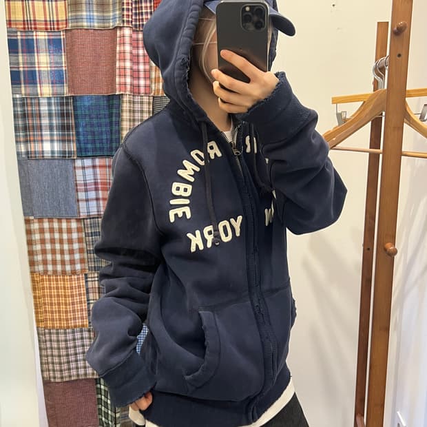 아베크롬비 네이비 후드집업