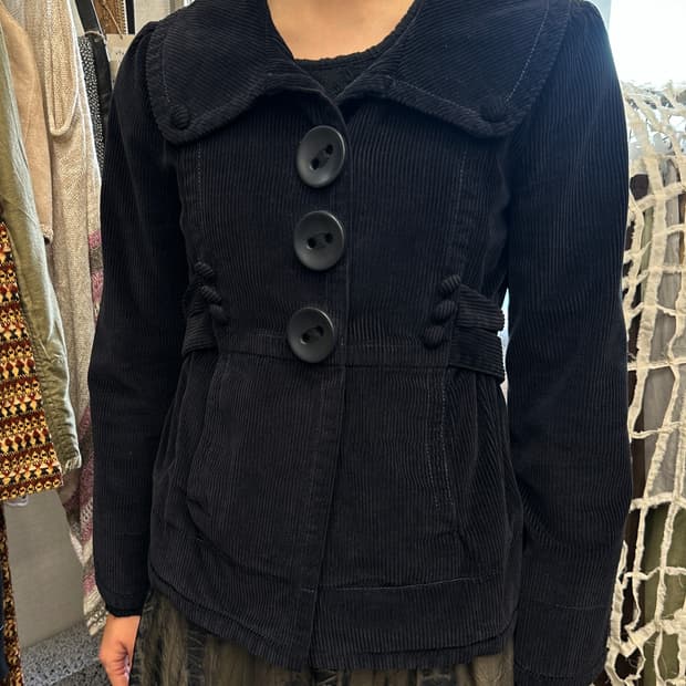 marc jacobs 빅 버튼 코듀로이 자켓 네이비