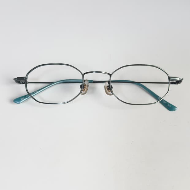 블루 포인트 다각형 안경테
