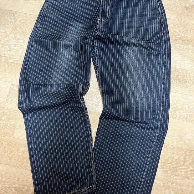 유니폼브릿지 스트라이프 데님 (34)