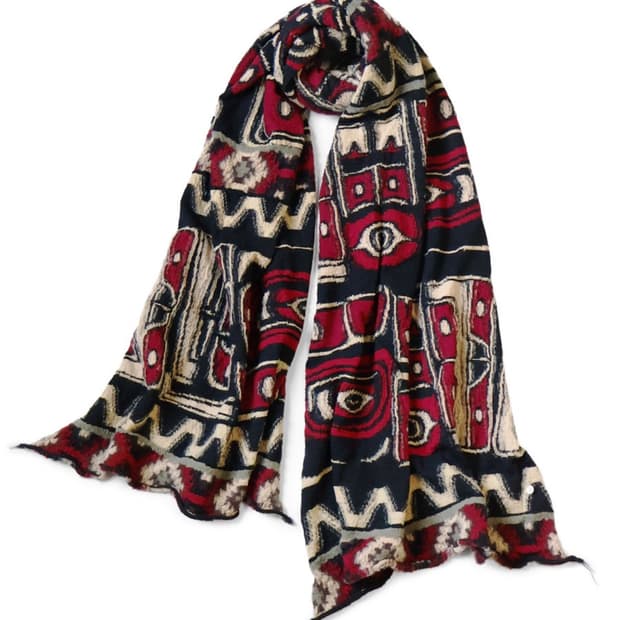 캐피탈 펠티드 울 알래스카 레이븐 스카프