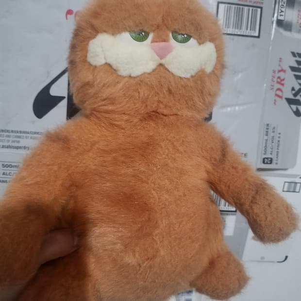 가필드 인형 오렌지색 빈티지 올드스쿨 레트로 레어 유니크 

