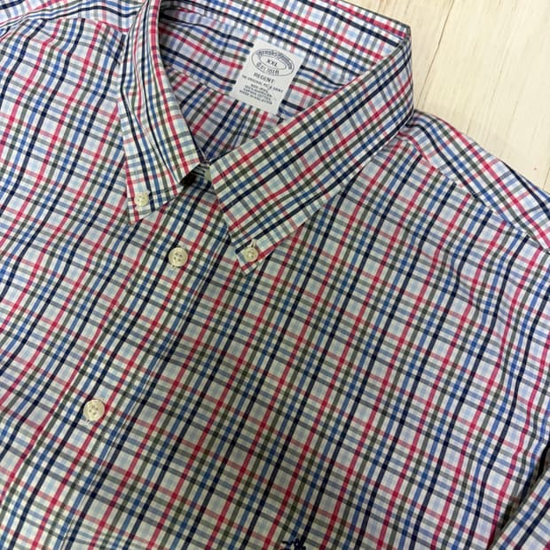 [XXL] 브룩스 브라더스 체크 셔츠 새상품