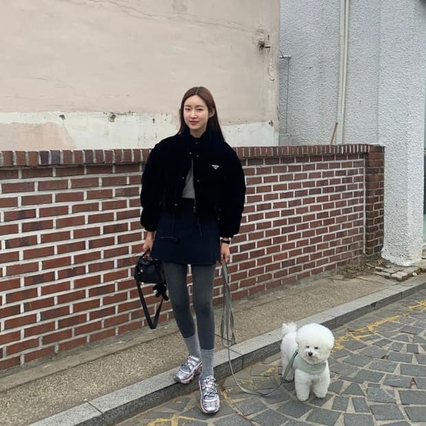 🖤 그로브(GROVE) Joyce Skirt / 차정원 블랙 울스커트