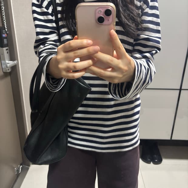 꼼데 스트라이프 티셔츠