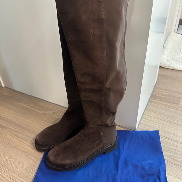 스튜어트와이츠먼 브라운 스웨이드 롱 부츠 37사이즈