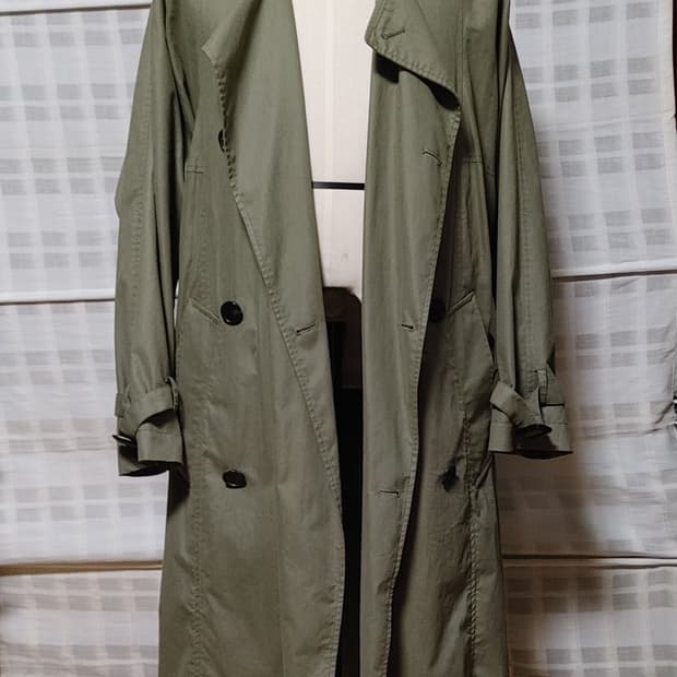 (한섬) 시스템 옴므 오버핏 카키 트렌치 코트 100