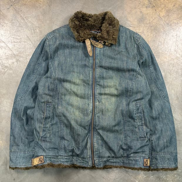 스미스 아메리칸 데님 무스탕 자켓