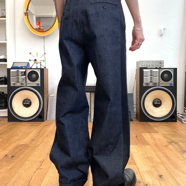 [M] 준야와타나베 와이드 데님 팬츠