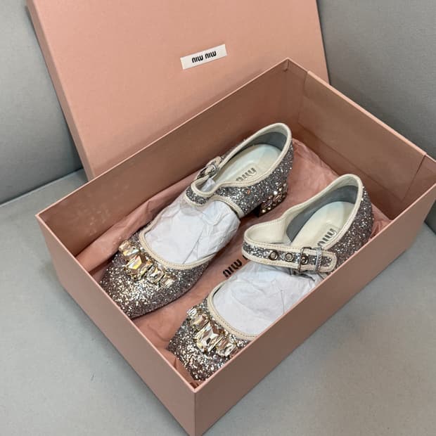 미우미우 패브릭 펌프스 구두 36.5사이즈