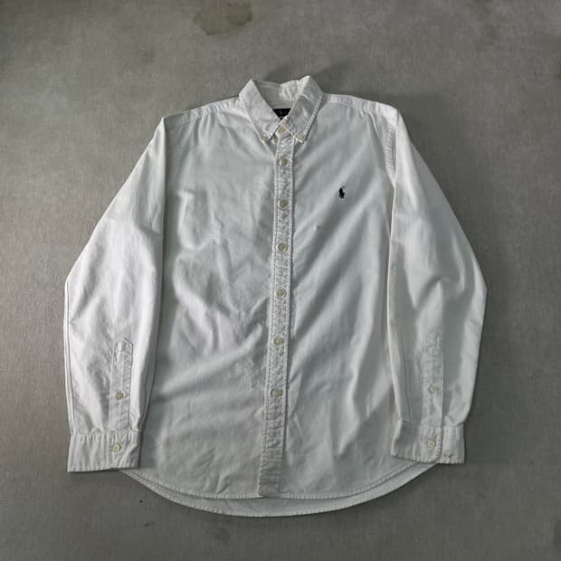 105 폴로랄프로렌 화이트 코튼 셔츠