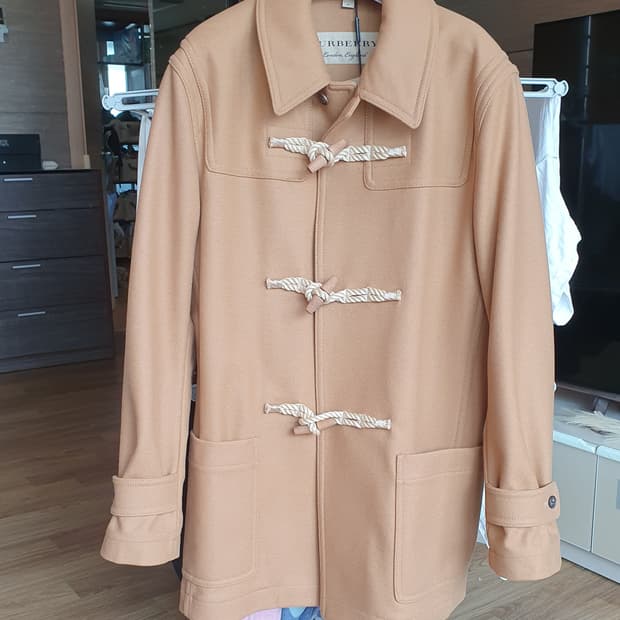 버버리 더플코트 카멜 M