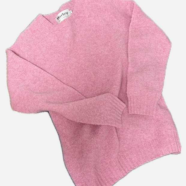 할리오브스코틀랜드 m사이즈 니트 (발레리나 컬러)