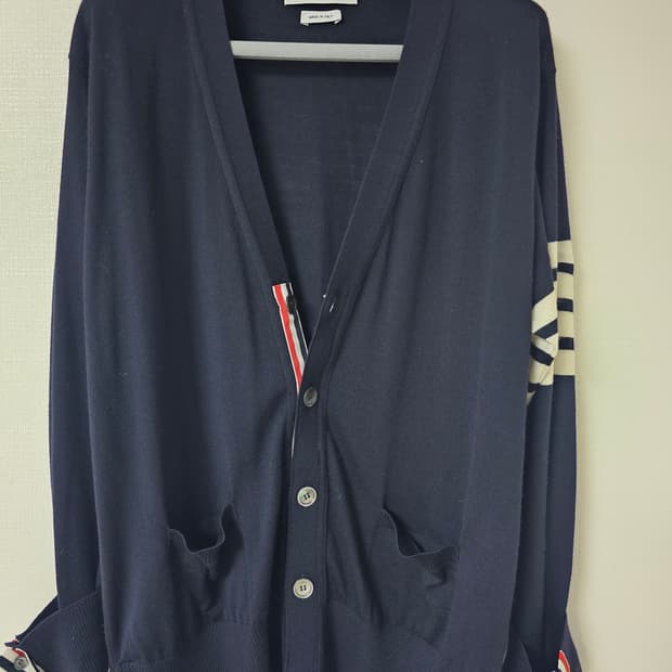 톰브라운 사선완장 메리노울가디건(2/오케이몰정품)