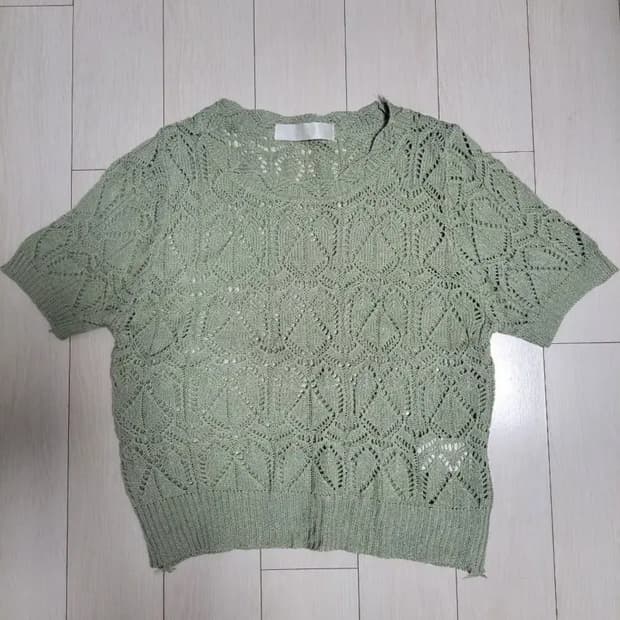 급처새상품!OZOC오조크 여성스런여름반팔니트 레니본st오즈세컨st샤틴st