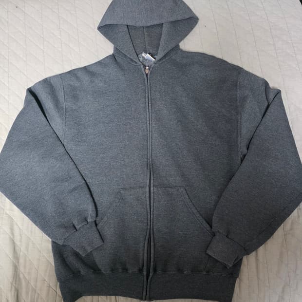 [L] 90s 빈티지 러셀 애슬레틱 후드집업 다크그레이 VER. 레디쉬