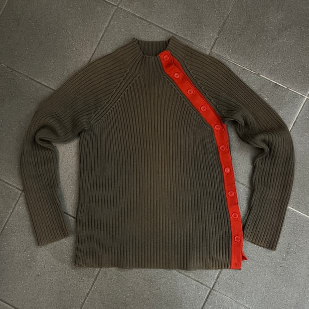 아르마니 익스체인지 사선 니트