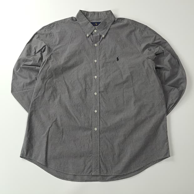 CJ941 2XL 폴로 00s 모노 마이크로체크 셔츠 남방