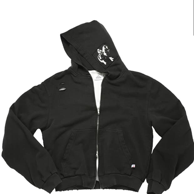 L mjd 엠제이디 카우보이 패치 써멀 후드집업 후디 미개봉 판매