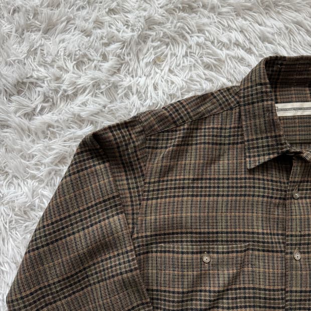 COURREGES 일본빈티지 셔츠 꾸레쥬 빈티지셔츠 모리걸 XL 102