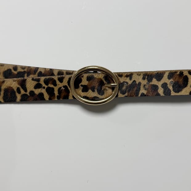 자라 송치 레오파드 호피 벨트