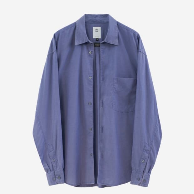 [2] 폴리테루 텐코 셔츠 워시드블루