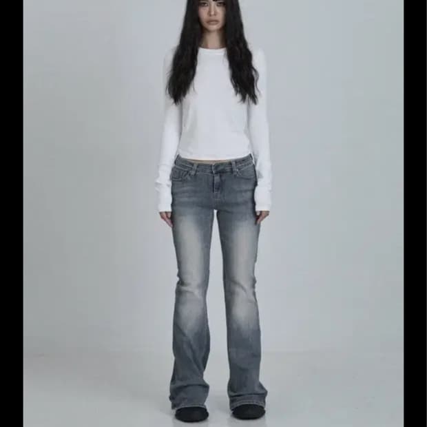 새상품 ODOR 빈티지 로우진 블루 3사이즈
