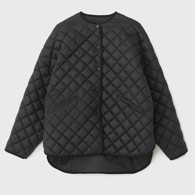 TOTEME 토템 폴리에스터 리사이클 퀼팅 자켓 블랙 XS사이즈