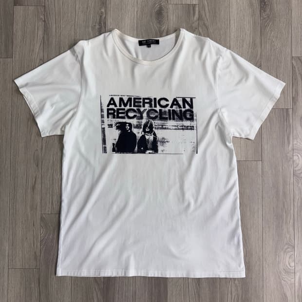 라프시몬스 02SS AMERICAN RECYCLING 반팔 티셔츠