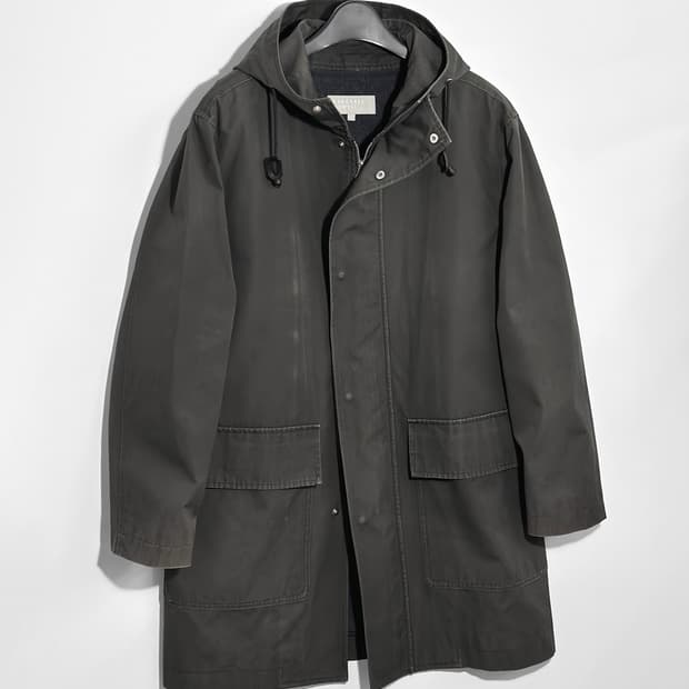 90~00s 마가렛 호웰 워시드 밀리터리 디테일 후디드 파카