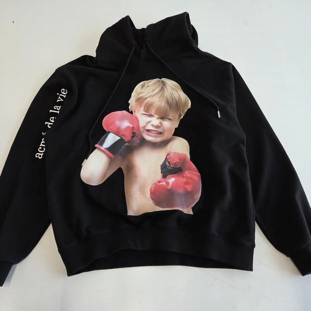 아크메드라비 베이비 페이스 빅로고 후드티 사이즈 2