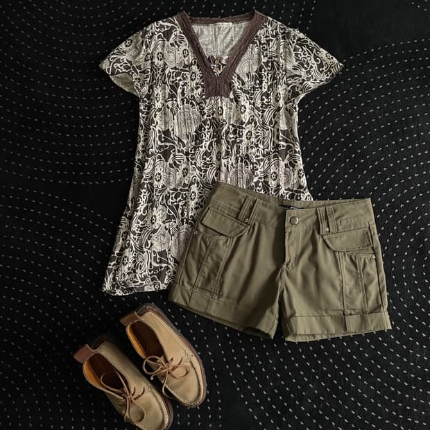 ethnic patterned top
