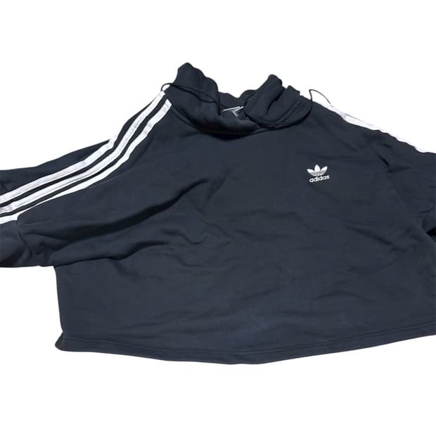 아디다스 크롭 후드티