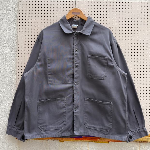 2000s GISS FRENCH STEEL GREY 프렌치워크자켓