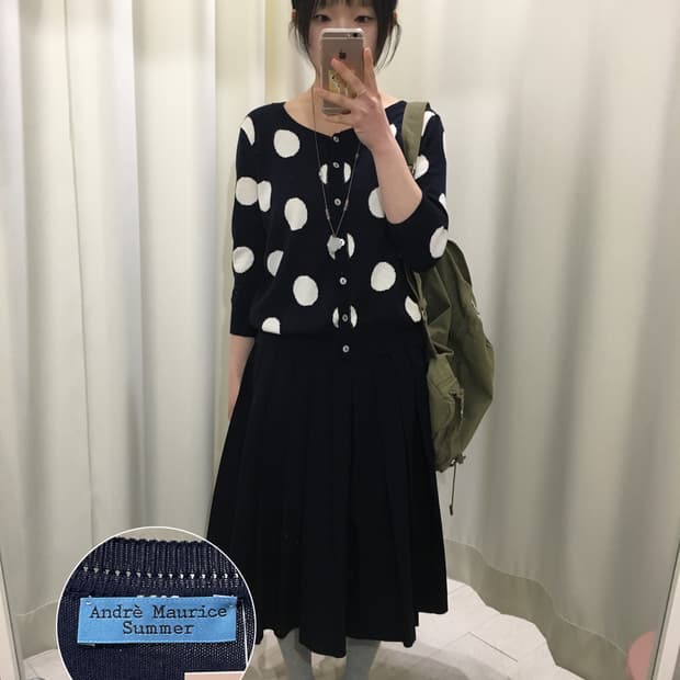 Andre Maurice dot cardigan