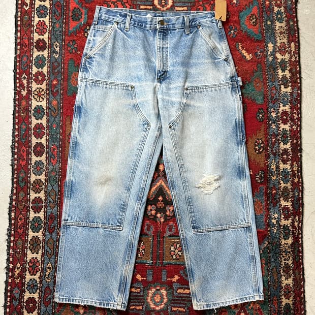 OG 칼하트 데님 더블니 팬츠 칼하트 B73 썩블니