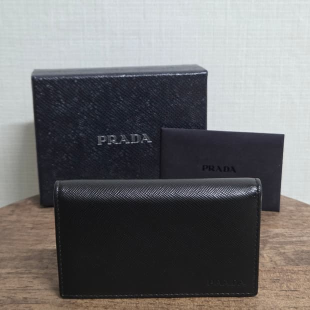 프라다(PRADA) 명함지갑 / 카드지갑 블랙 (정품)
