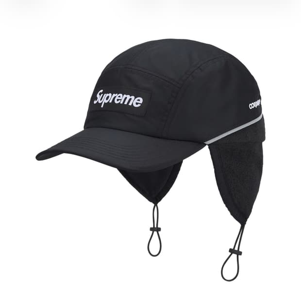 슈프림 폴라텍 라인드 패커블 이어플랩 캠프 캡 볼캡 블랙 25FW