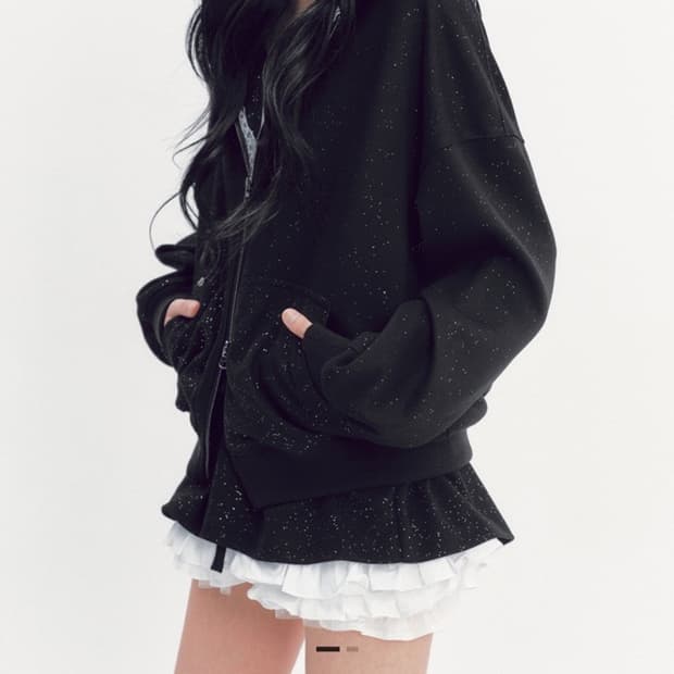 더티스 트윙클 엔젤 스커트, 후드집업 세트