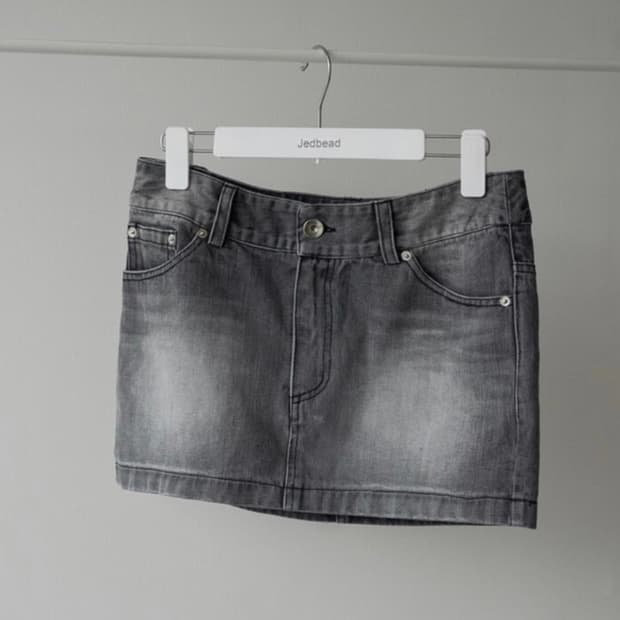 제드비드 로우웨이스트 스커트 그레이 S