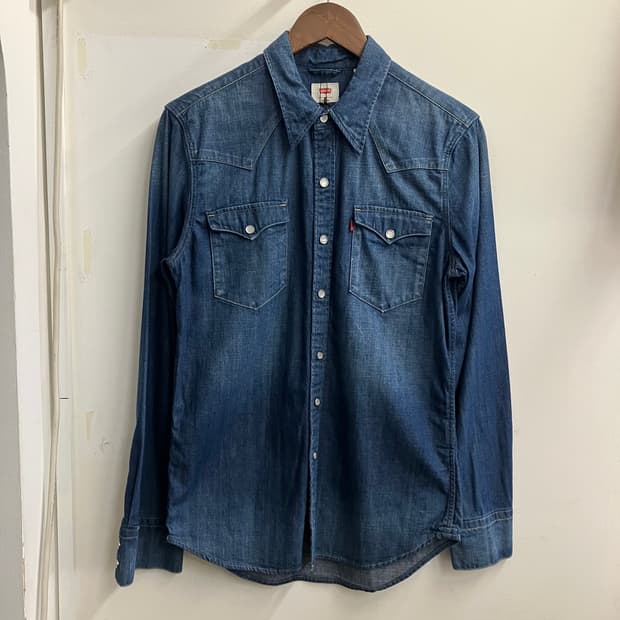 N132 리바이스 웨스턴 데님 청셔츠