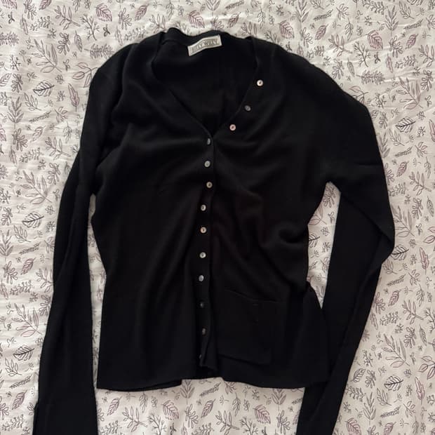 BUTTON SLEEVE CARDIGAN