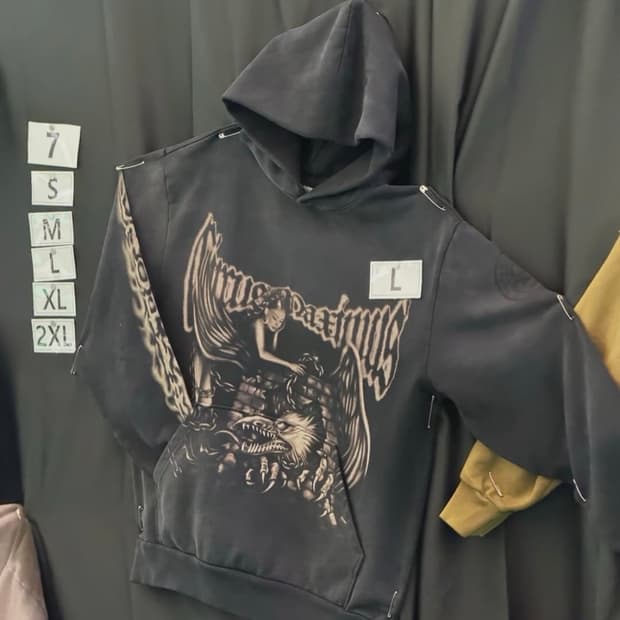 Travis scott black spray hoodie