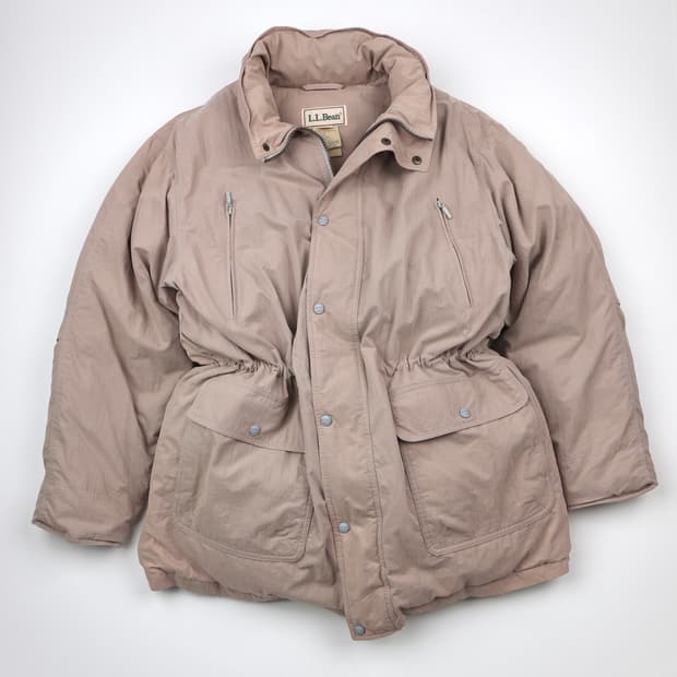 L.L.Bean(재팬) 구스 다운 패디드 자켓 베이지
