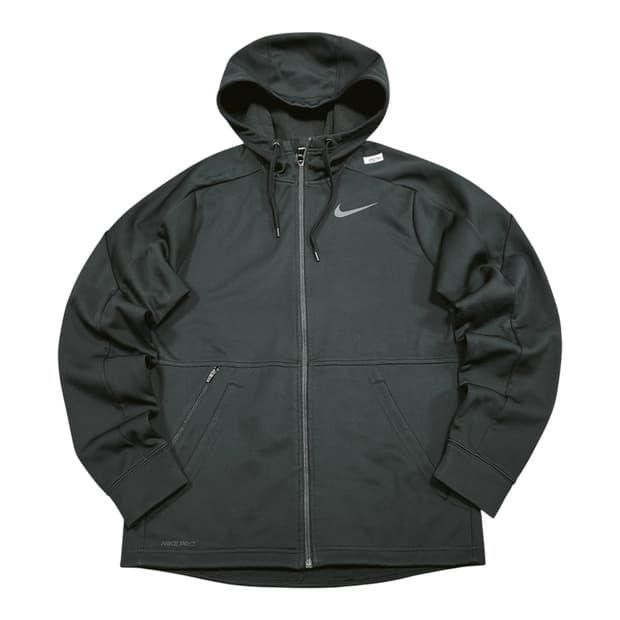 ✨ (바배) 나이키 프로 올블랙 트랙탑 플리스 후드 집업 