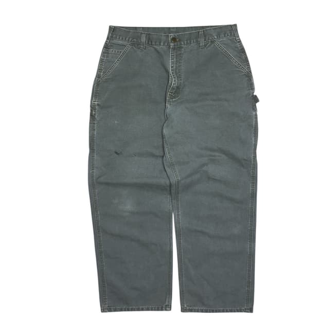 칼하트 b11 모스그린 싱글니 카펜터 워크팬츠