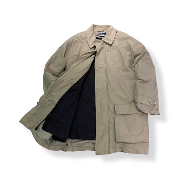 100 폴로 랄프로렌 코튼 싱글 코트