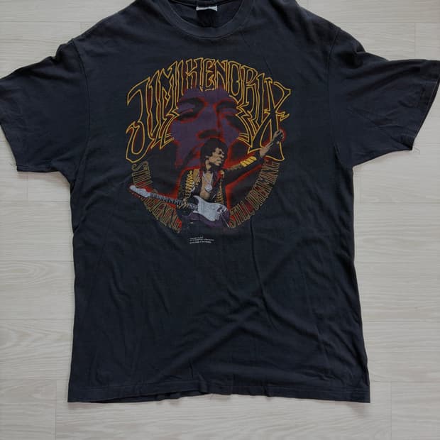 1982년 Jimi Hendrix 빈티지 지미헨드릭스 밴드티