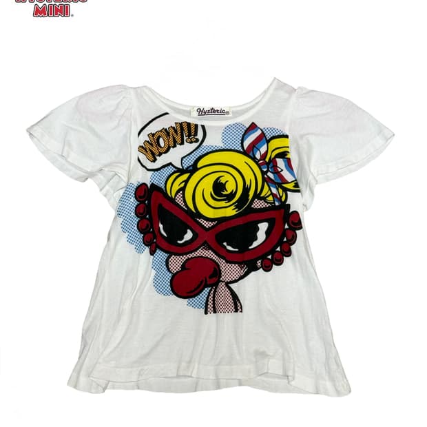 히스테릭 글래머 미니 프릴 디테일 T shirt